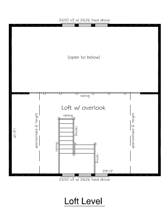 Cathedral Cabin 1,125sf (1B/1b/loft)