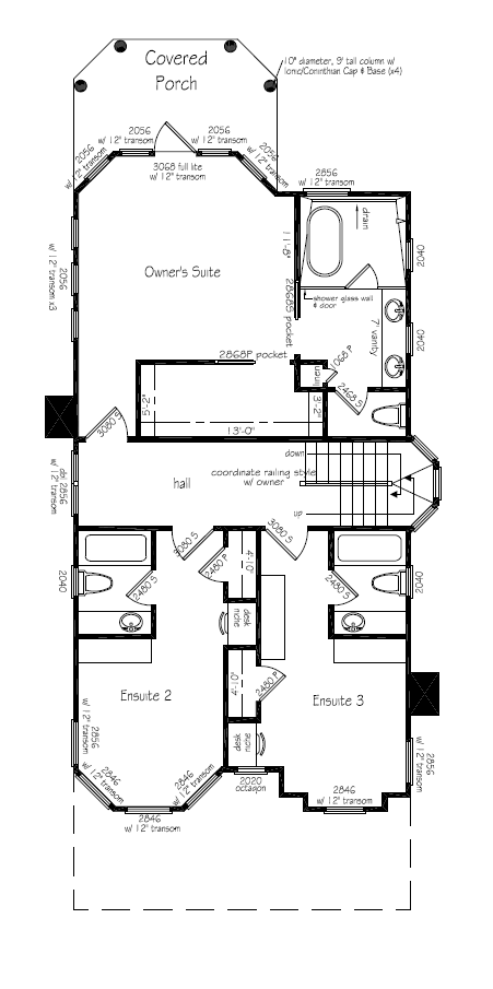Grand Victorian 3,000sf (4B/4.5b/flex)