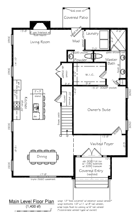Modern Farmhouse Simple 2,180sf (3B/2.5b)