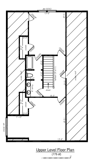 Simple Cottage 2,150 sf (3B/2.5b)